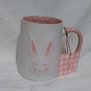 Global Design Connection 3D Bunny Mug with Pink Handle